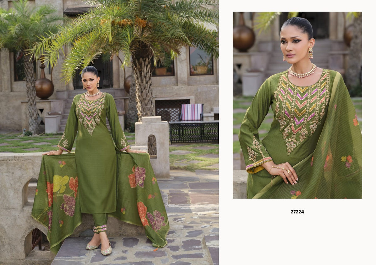 Catalog Deepika style 27224 olive green