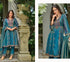 SUHANA style 27622 peacock blue full stitched designer suit