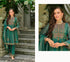 SUHANA style 27624 emerald green full stitched designer suit
