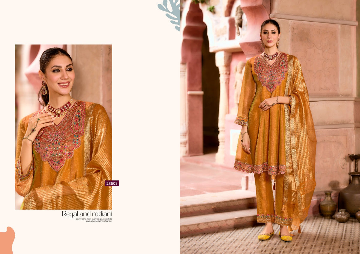 Catalog Vaani style 28503 mustard gold