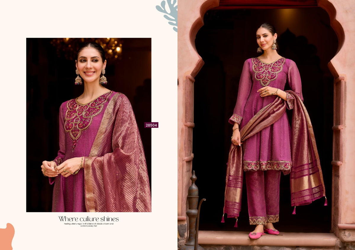 Catalog Vaani style 28504 berry magenta