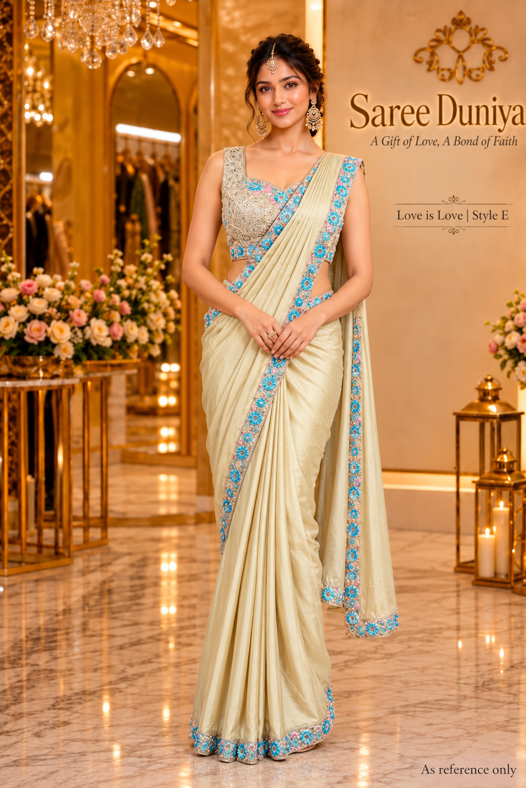 Love is Love designer ready-made saree, Style E, model reference