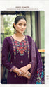 Noora style 1001 Purple detail designer stitched suit, original photo