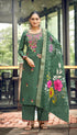 Noora style 1002 Sage Green designer stitched suit, original photo