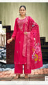Noora style 1003 Hot Pink designer stitched suit, original photo