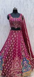 Flavor — Color B — Wine Magenta — original product video, embroidered lehenga with sleeveless blouse and matching dupatta