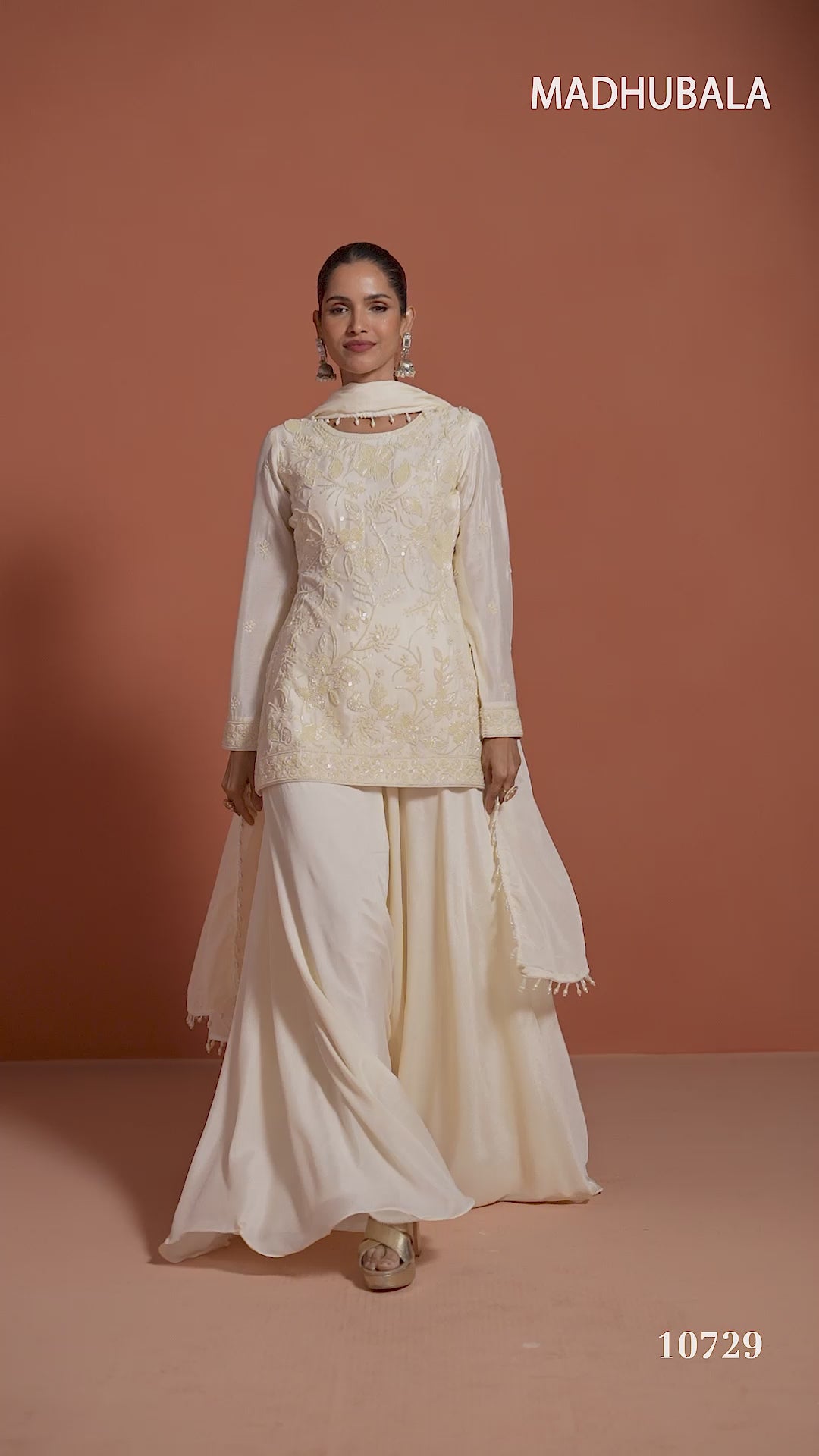 Madhubala | 10729 – Cream | original supplied garment video
