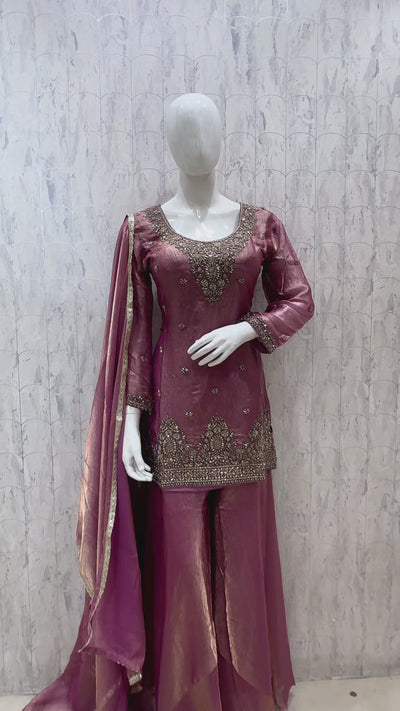 Katrina — Color A — Mauve Pink — original product video, fully stitched designer suit, size 40
