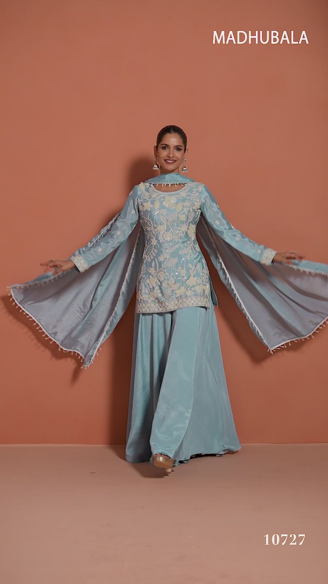 Madhubala | 10727 – Blue | original supplied garment video