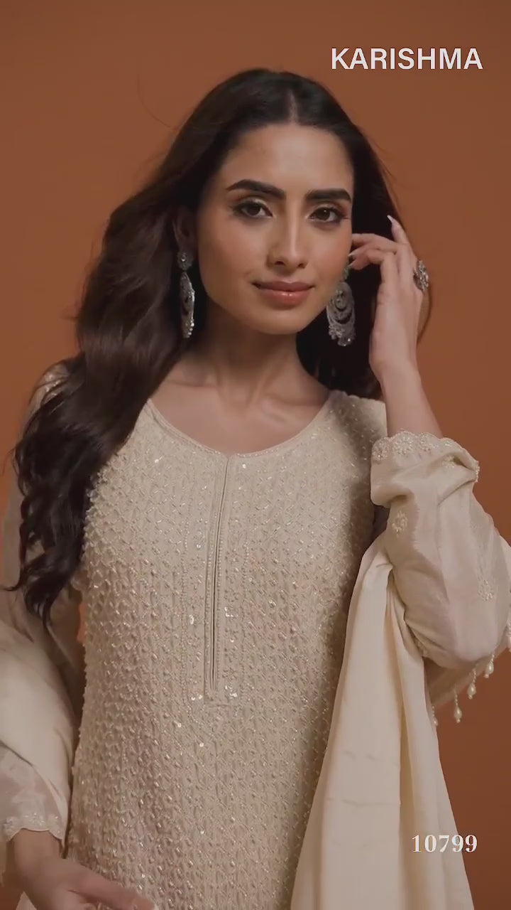 Karishma | 10799 – Beige | original supplied garment video