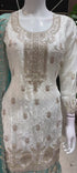 Catalog 1636 Color D original product video - ivory kurta with aqua-teal contrast