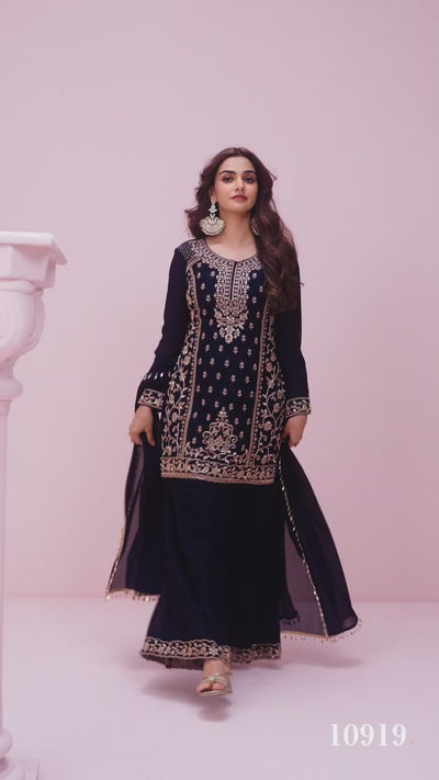 Avni style 10919, original product video showing the fully stitched designer suit